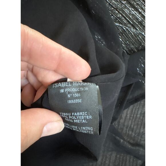 Isabel Marant Étoile Beatrice Metallic Pleated Skirt 36 - Picture 5 of 12